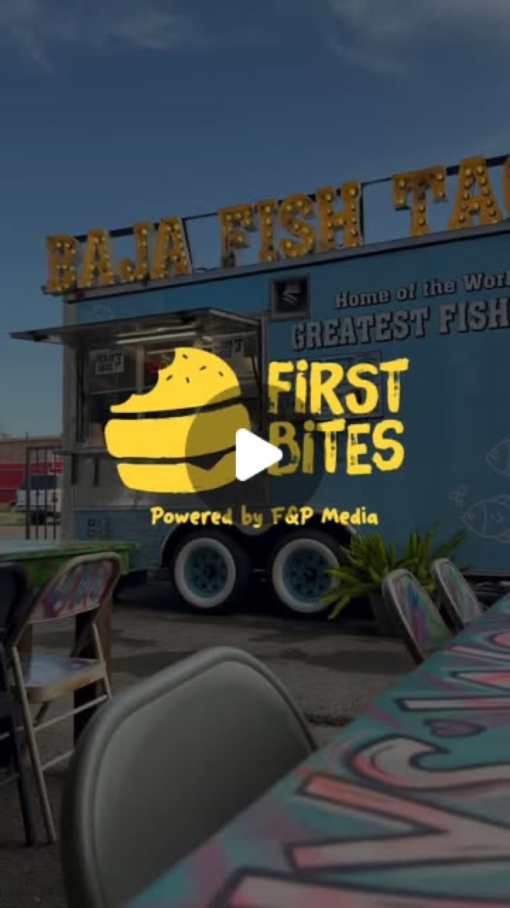 Food truck de Baja Fish Tacos en The Point Food Park en McAllen